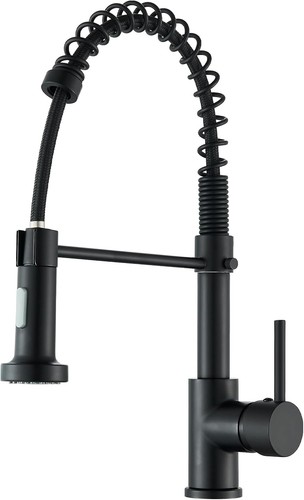 Küchenarmatur schwarz 360°