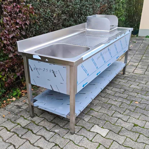 Edelstahl gastro spültisch - edelstahl, 2